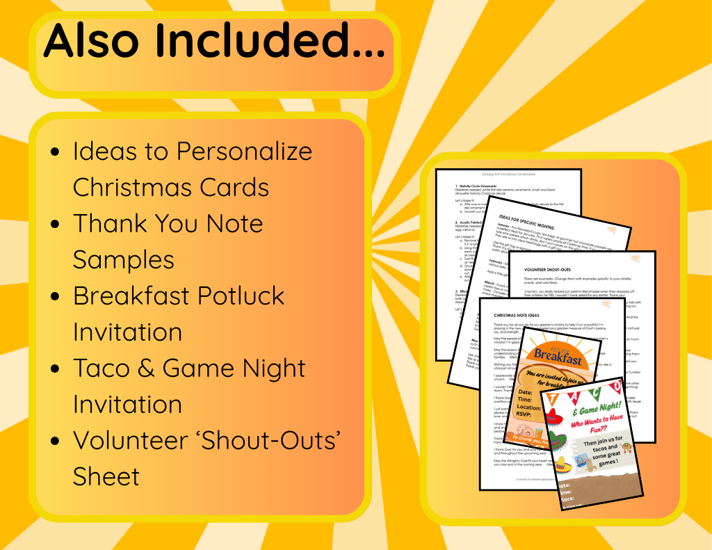 12 Months of Volunteer Appreciation Ideas - KJV