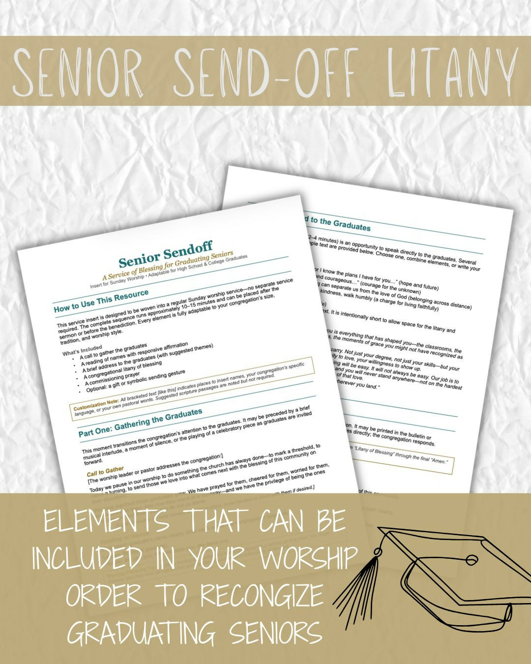 Senior Sendoff: A Service of Blessing for Graduating Seniors