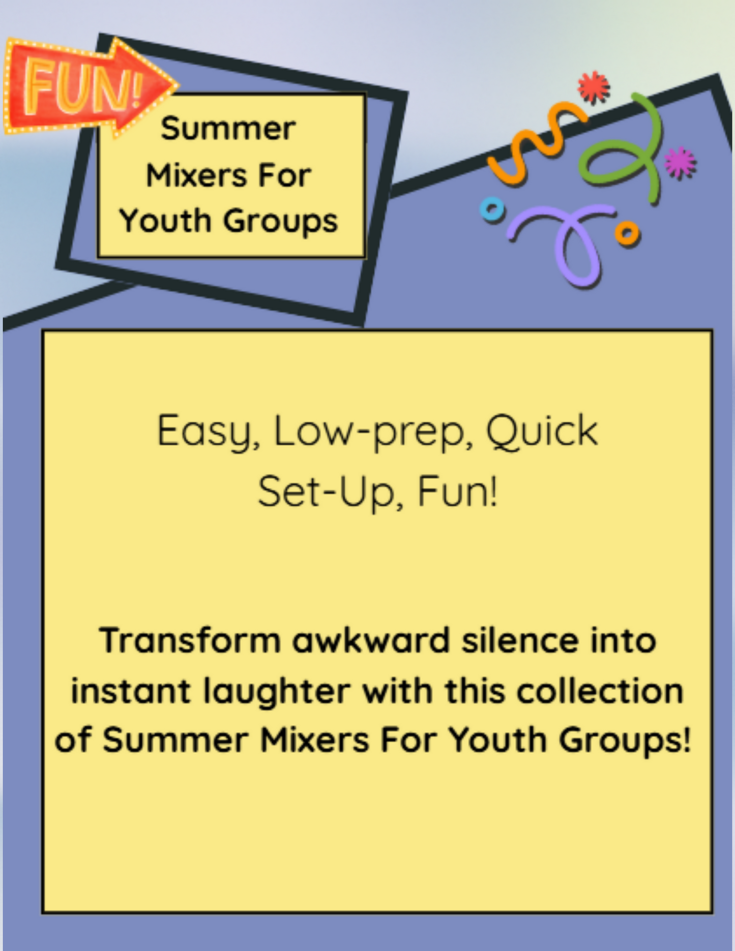 Summer Mixers For Youth Groups KJV