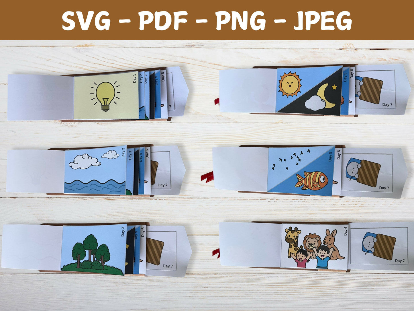 God's Creation Bookmark - Craft for kids