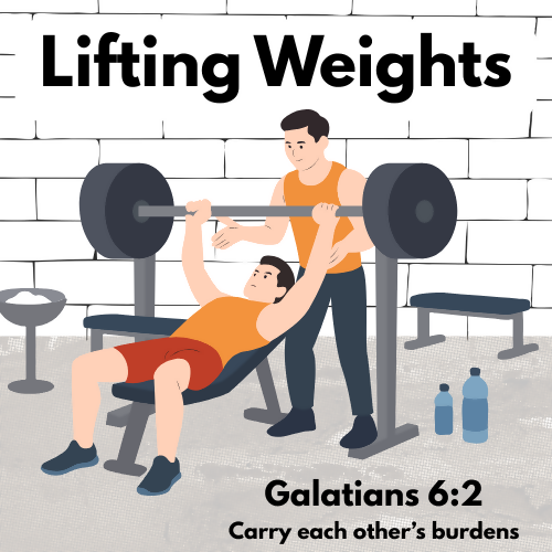 Children & Youth Sermon/Message/Lesson-Lifting Weights-Galatians 6:2 Carry each others burdens.