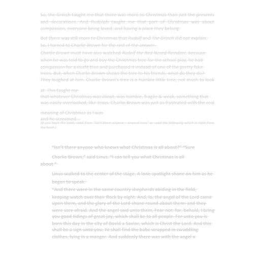 Two Part Children and Youth Sermon Series - Everything I Know About Christmas I Learned from Watching Cartoons