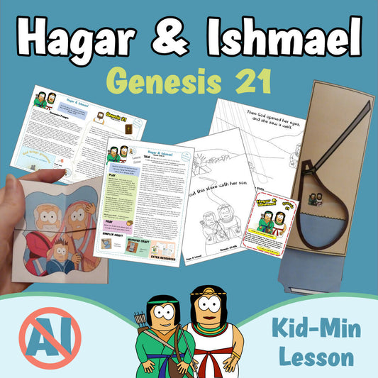 Genesis 21 - Hagar and Ishmael | Ministry lesson, Bible crafts, Games
