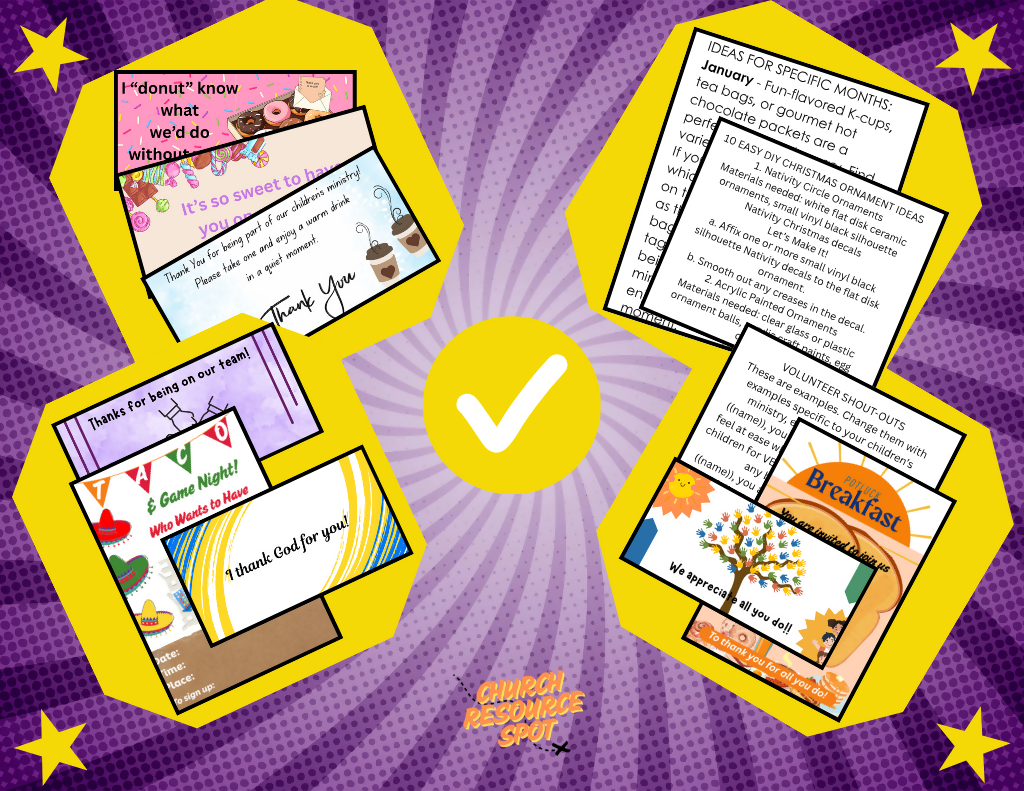 12 Months of Volunteer Appreciation Ideas - Children’s Ministry Edition