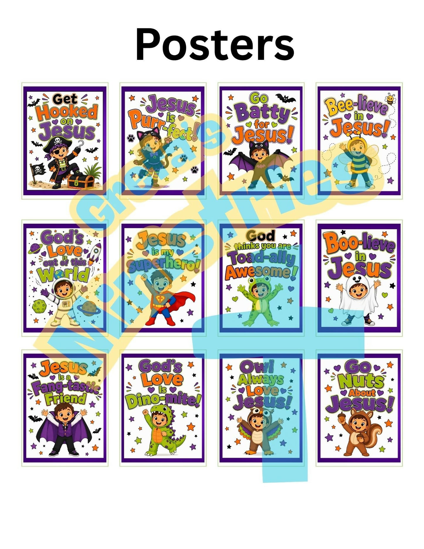 Christian Halloween MEGA Bundle | Trunk or Treat | Fall Festival | Class Party