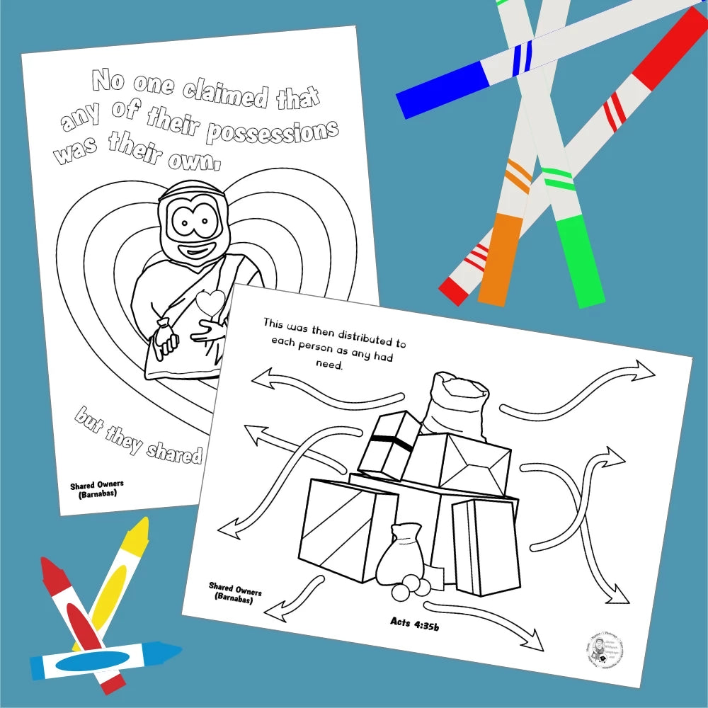 Acts 4 - Early Church - Shared Owners | Ministry lesson, Bible crafts, Games