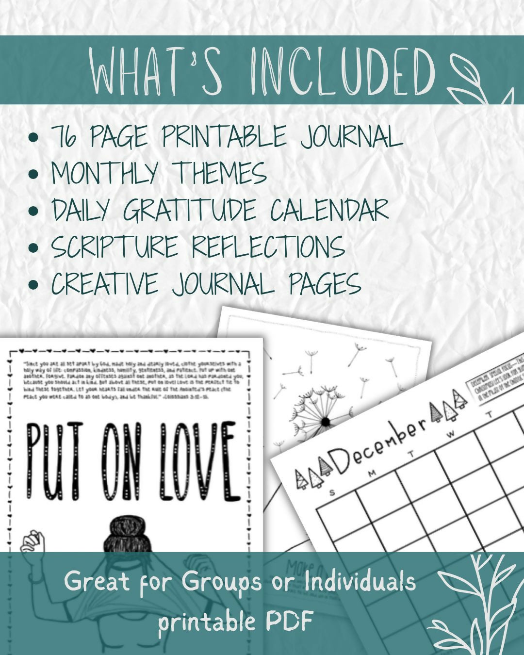 The Gratitude Project: A Year-Long Faith-Based Gratitude Journal volume 1