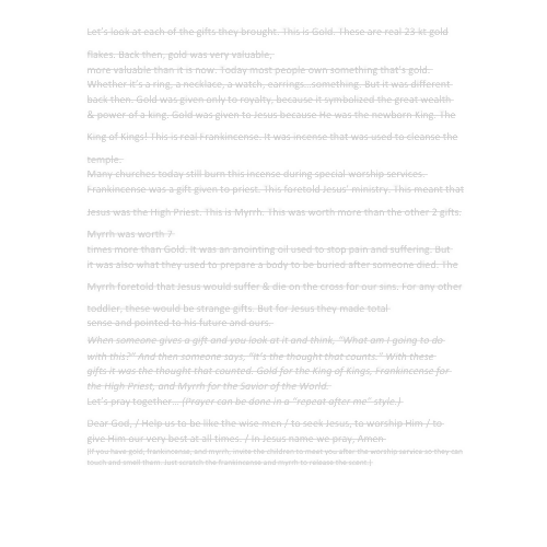 Children and Youth Sermon - "Epiphany Gifts" (Matthew 2:1-12)