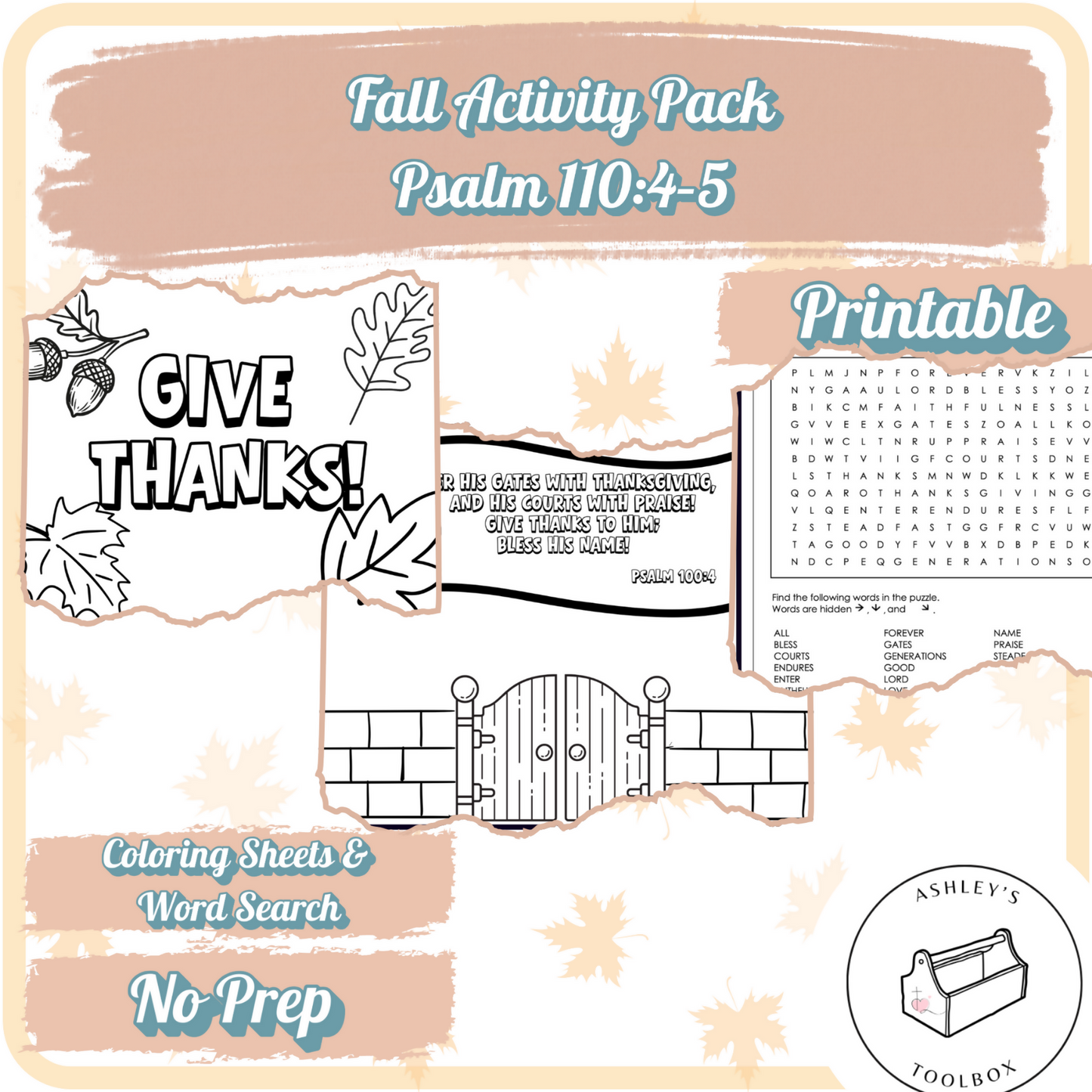 Fall Activity Pack – Psalm 110:4–5