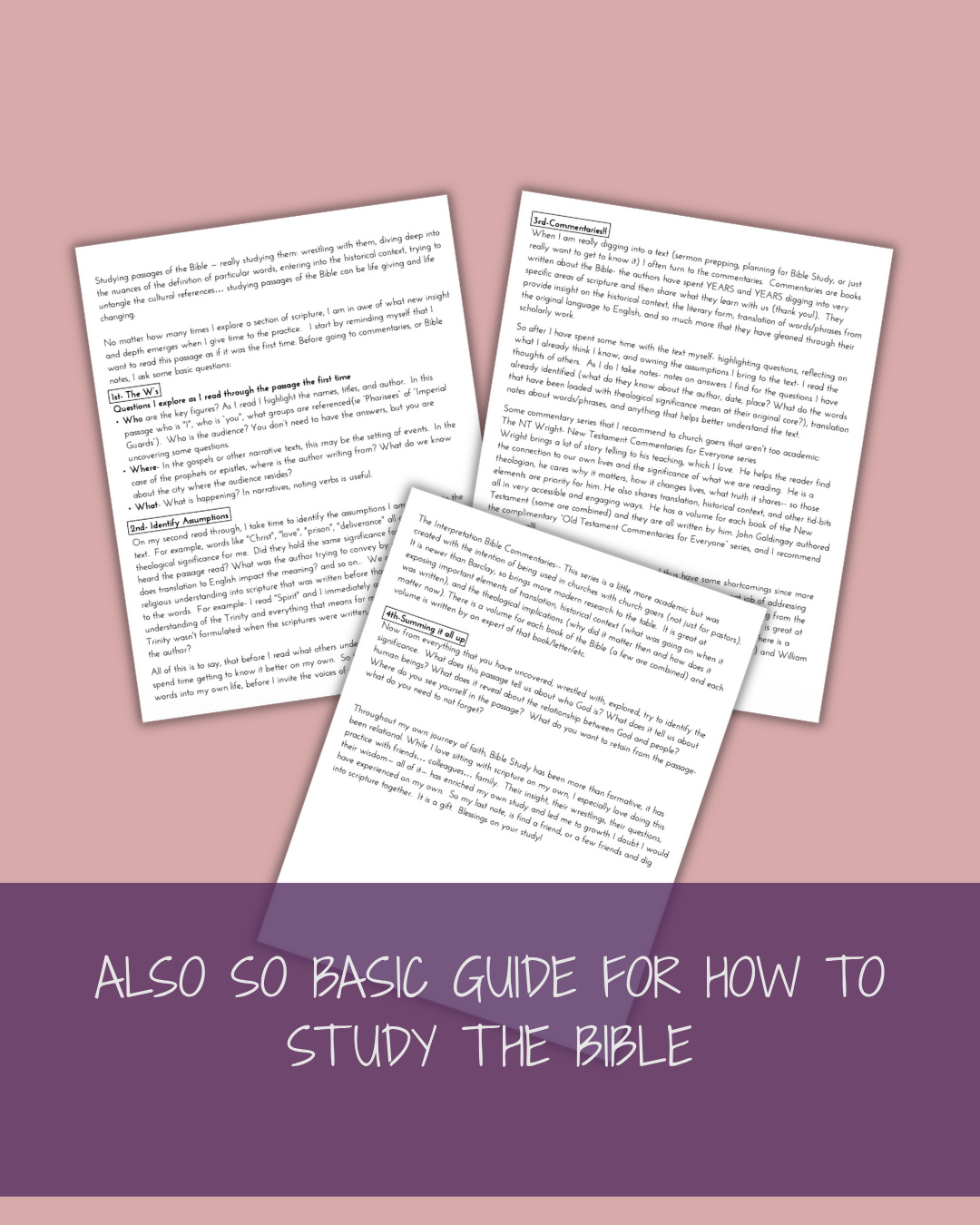 Bible Study Notes