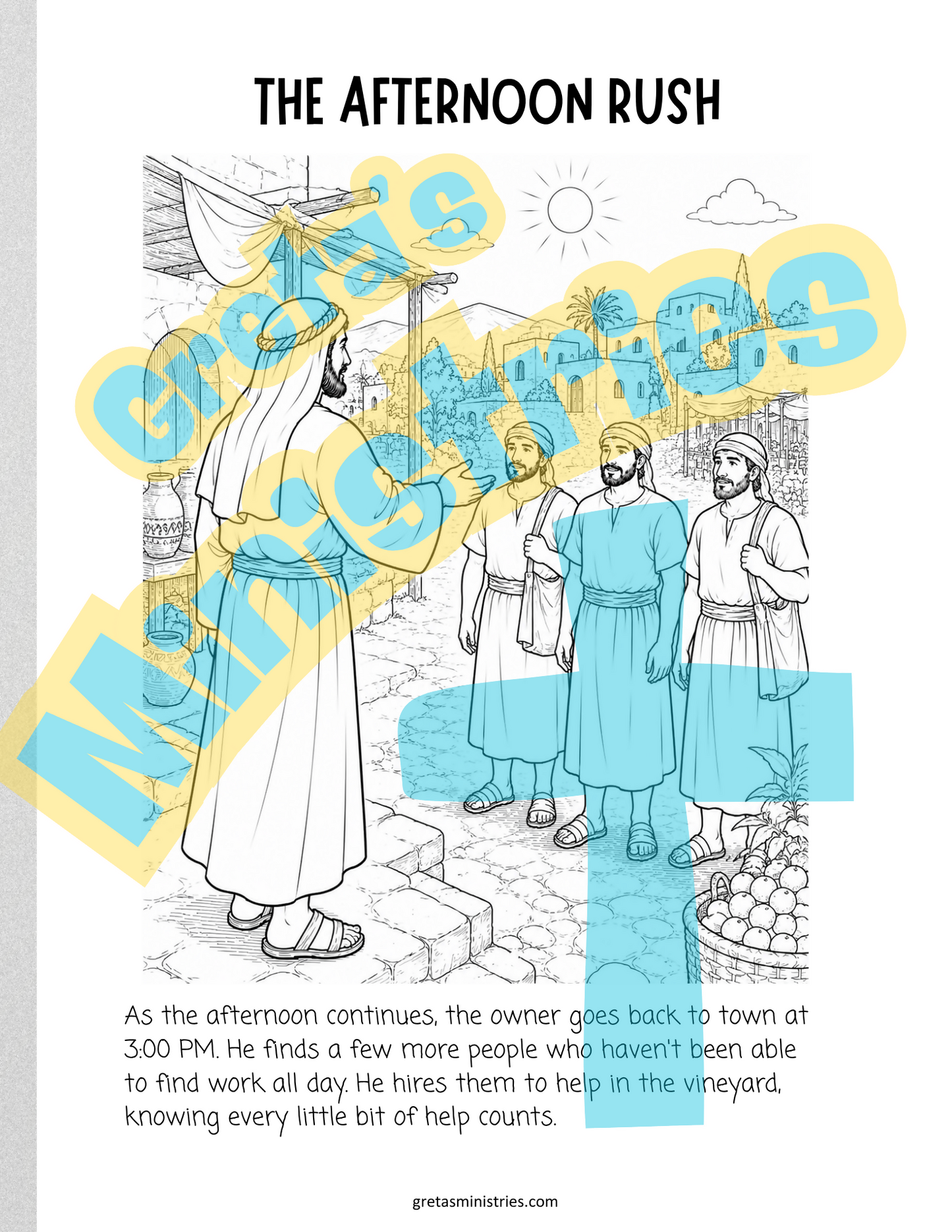 The Parable of the Workers in the Vineyard | Sunday School Lesson Plan | grades 2-5