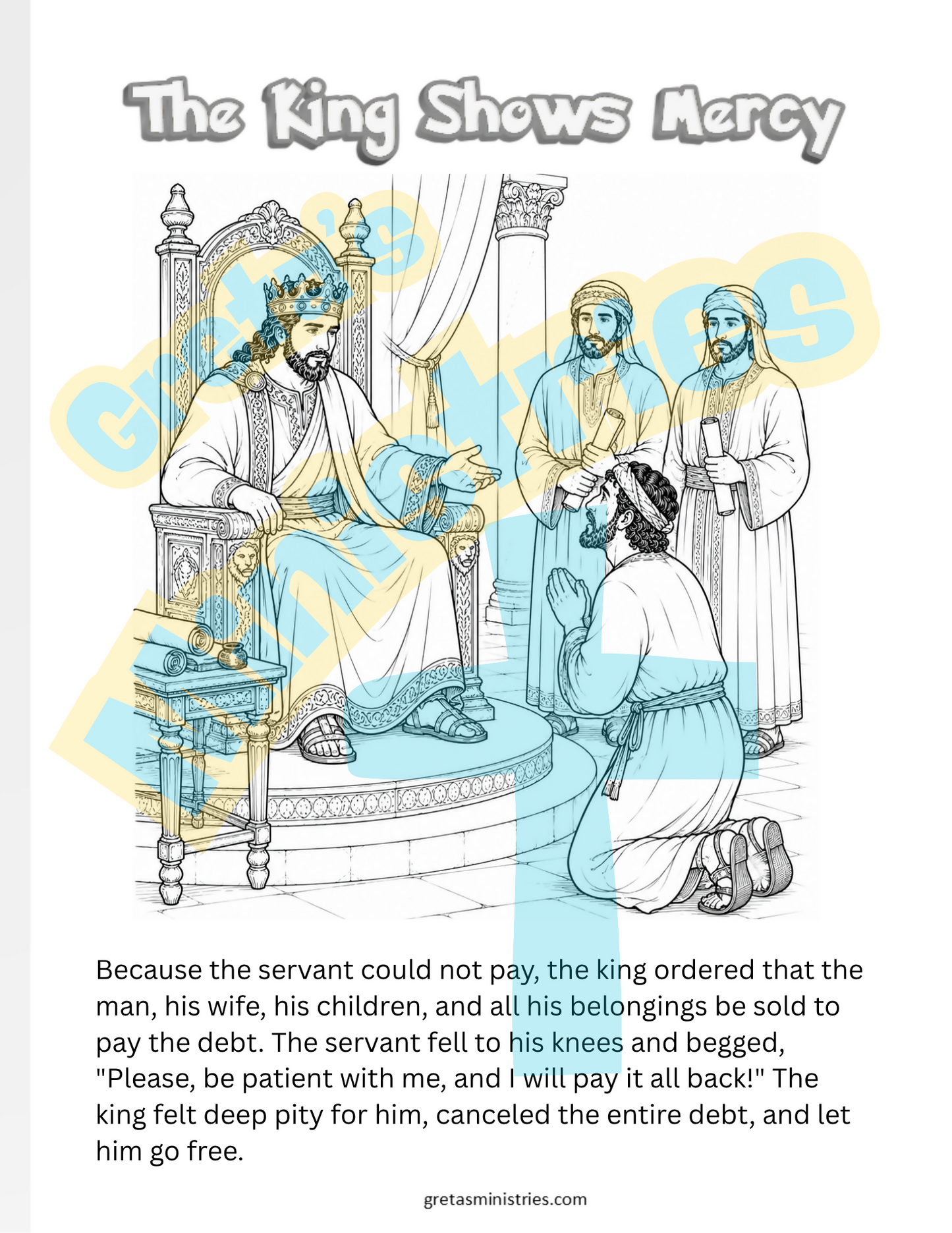 Parable Unforgiving Servant | Sunday School Lesson Plan | Forgive & Give GAME!