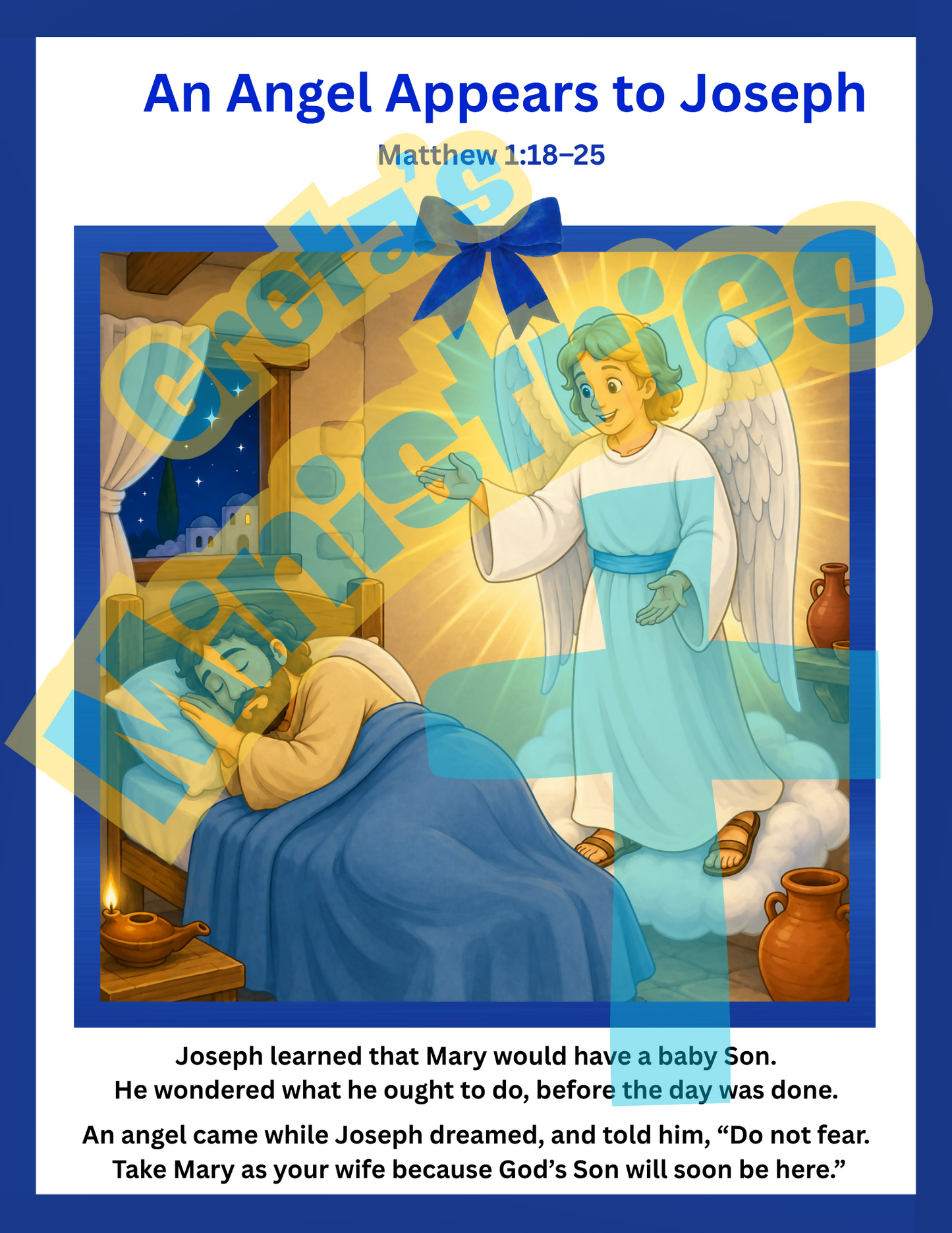 The Greatest Christmas Gift | Birth of Jesus Rhyming Story Posters | PreK–1st gr
