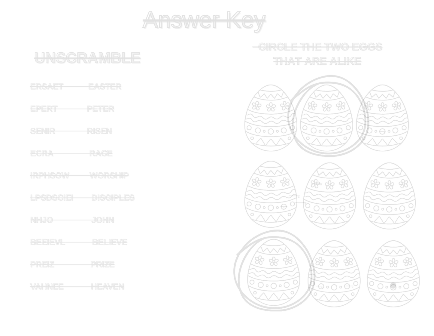 The Race to the Tomb - John 20:1-10 The Empty Tomb - Sermon/Lesson and Activity Booklet