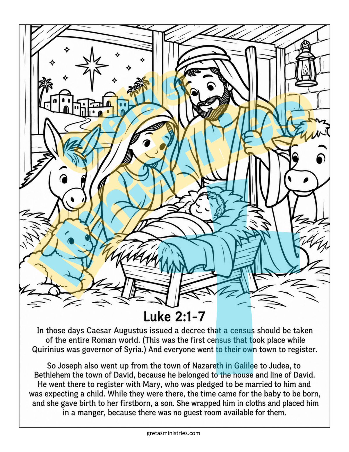 The Birth of Jesus – Christmas Sunday School Lesson | Fun & Games | K–5th Grade